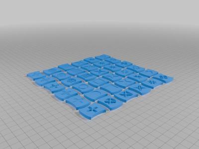 Qwirkle tiles: self-aligning and colourblind-friendly