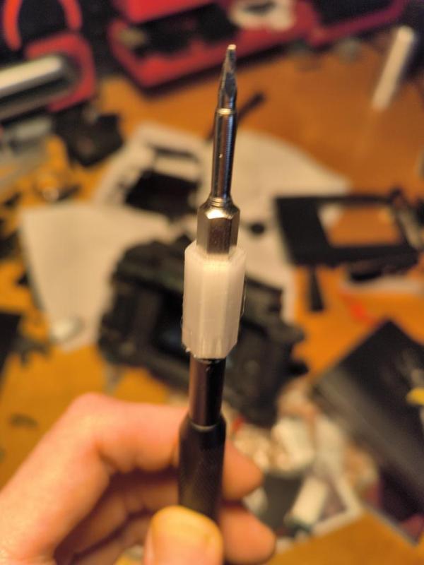 1/4" to 4mm hex bit adapter for precision drivers