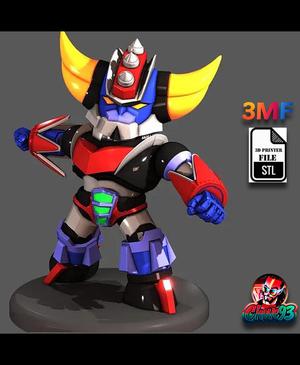 Chibi Goldorak -2 Poses -STL + 3MF 
