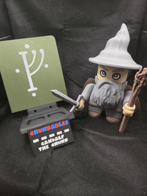 Gandalf the Chunk Multicolor Nameplates and Backer