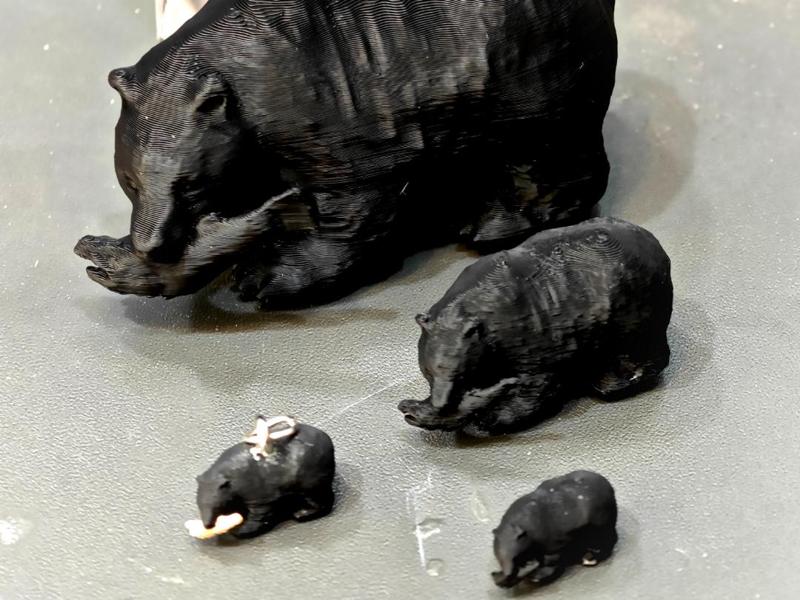 wooden bear miniature Specialty souvenirs Japan