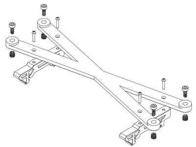 Meanwell UHP-200 DIN Rail Bracket