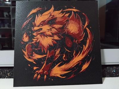Pokemon Arcanine (HueForge)