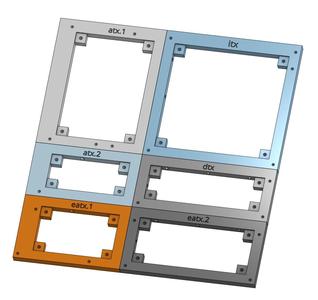 Modular ITX/DTX/mATX/ATX/EATX/SSI-EEB/SSI-CEB/XL-ATX mainboard frame/tray