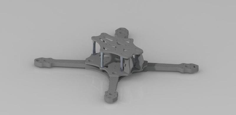 Captain Ace 5inch Freestyle/Racing FPV Drone Frameset-Gen2