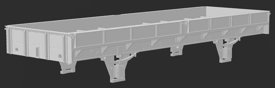 Plate Wagon 1-432, rescaled to 1:87