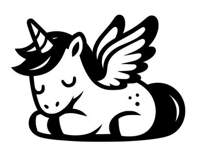 Wall art / toppers: Alicorn (2)
