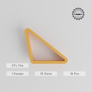 Scalene Triangle Cutter Set, 18 Sizes, Geometry Shape for Cookies, Fondant & Clay PRODUCT_1176