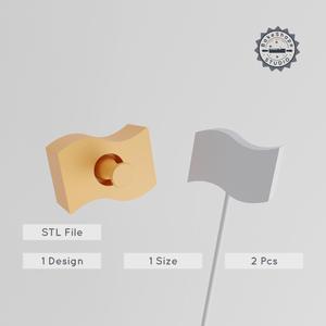 Money Cake Pop Mold, Currency & Dollar Shapes, 2-Piece Set for 3D Printing PRODUCT_1245