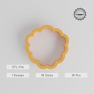 Sheep Shape Cutter Set, 18 Sizes from 0.75"-5.00" for Cookies, Fondant, Clay, Farm & Wool Animal Design PRODUCT_2742