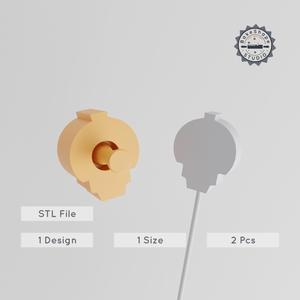 Skull Cake Pop Mold, Skeleton Face & Mortality Icon Baking Decoration, 3D Printed STL File PRODUCT_2804
