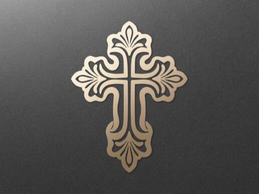 Jesus Cross Ornate Easter Church Gift Christian 
