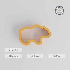 Bear Shape Cutter Collection, 18 Sizes for Cookies, Fondant & Clay, Animal Theme, Polar & Forest Bear Designs PRODUCT_128