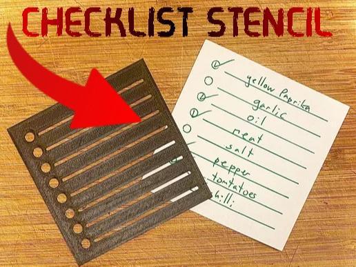 Checklist Stencil