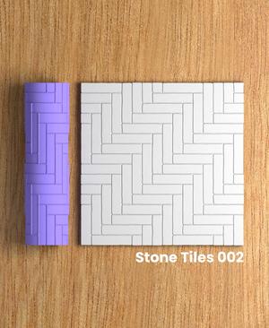 Collection Tumbleweed | Stone Tiles 002 | Polymer Clay Seamless Texture Roller