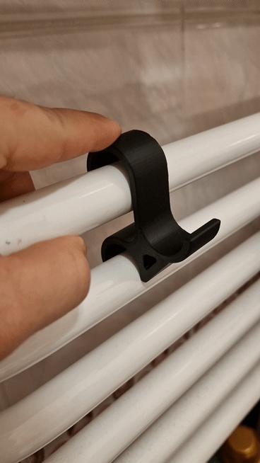 Bathroom radiator hook / hanger towel