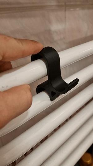 Bathroom radiator hook / hanger towel