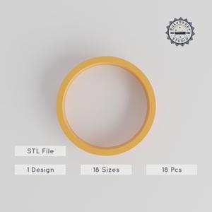 Circle Shape Cutter Set, 18 Sizes, Perfect for Cookies, Fondant & Clay PRODUCT_104