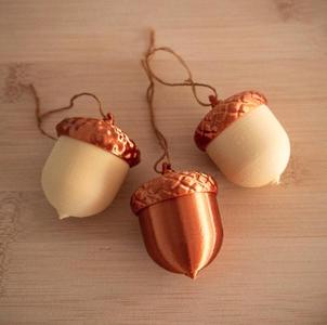 Acorn Christmas Tree Ornament – 3D Printable Decoration