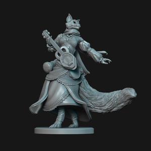 Tabaxi Bard - Aurora Juniper - D&D Mini