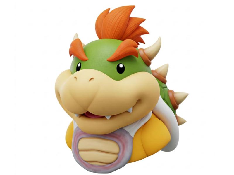 Bowser Jr Bust Base Included