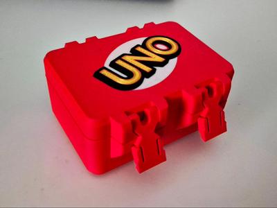 Uno Card box - all Red - Fit on 1 plate