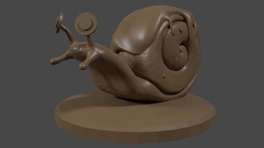 Bugsnax  inspired, Cinnasnail, Tabletop DnD miniature