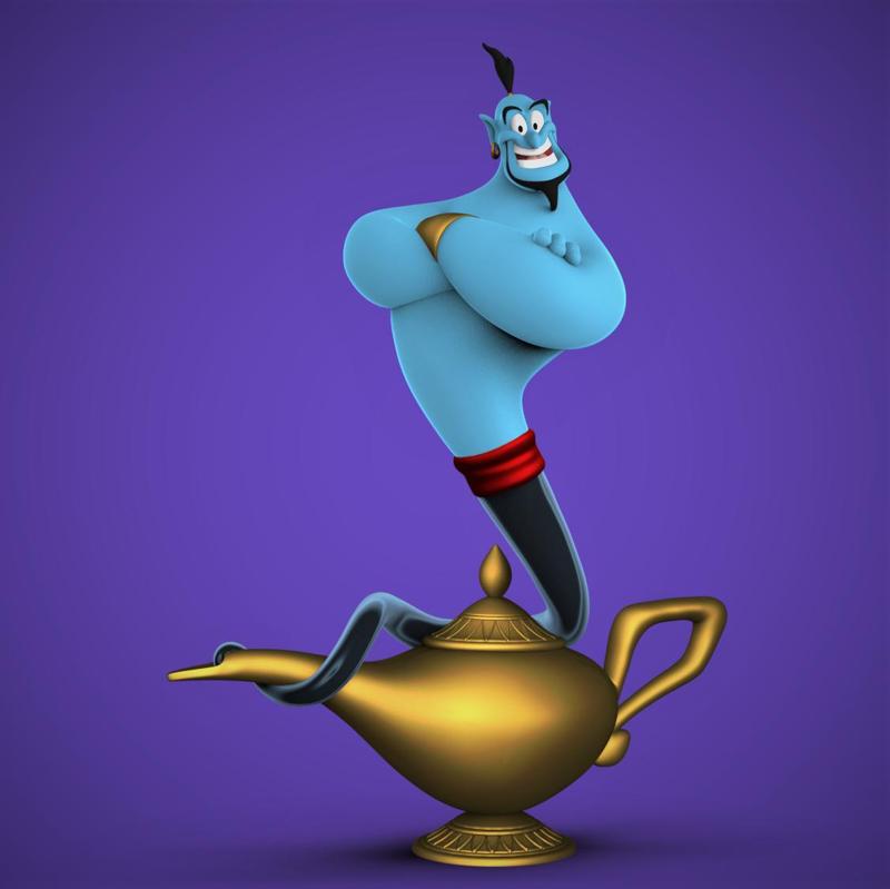 Genie and his Lamp -Aladdin