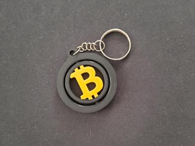 Bitcoin gyro keychain