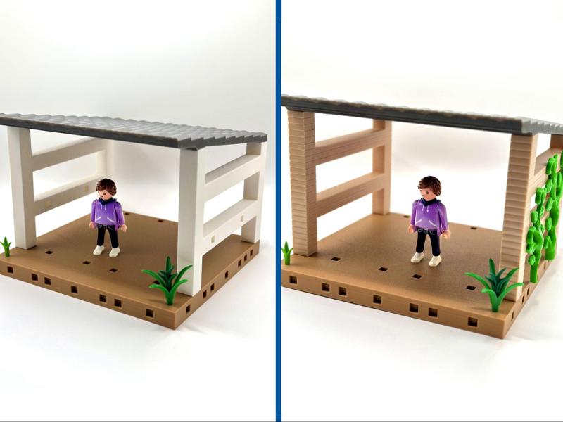 Extension house for playmobil