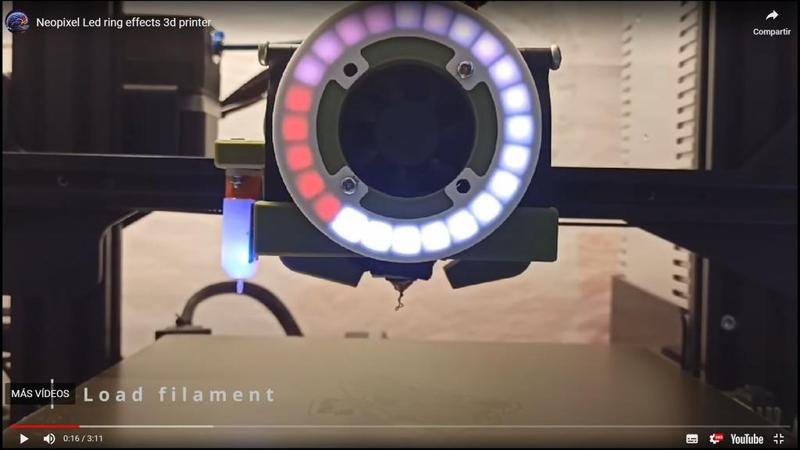 Led ring 24 segments mount