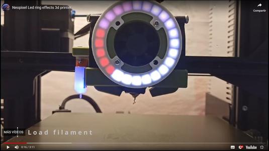 Led ring 24 segments mount