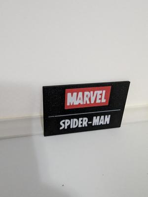 Spider Man Multicolor Nameplates