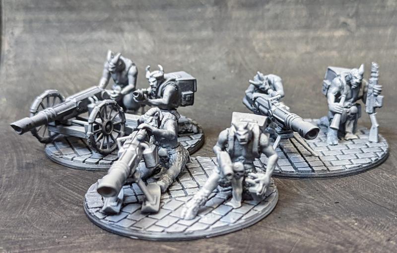 Beastmen in Space! Multipart Laser Cannon Squad