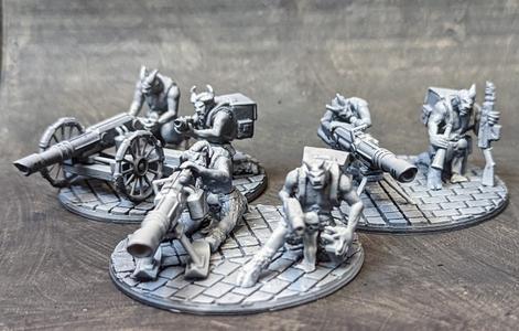 Beastmen in Space! Multipart Laser Cannon Squad