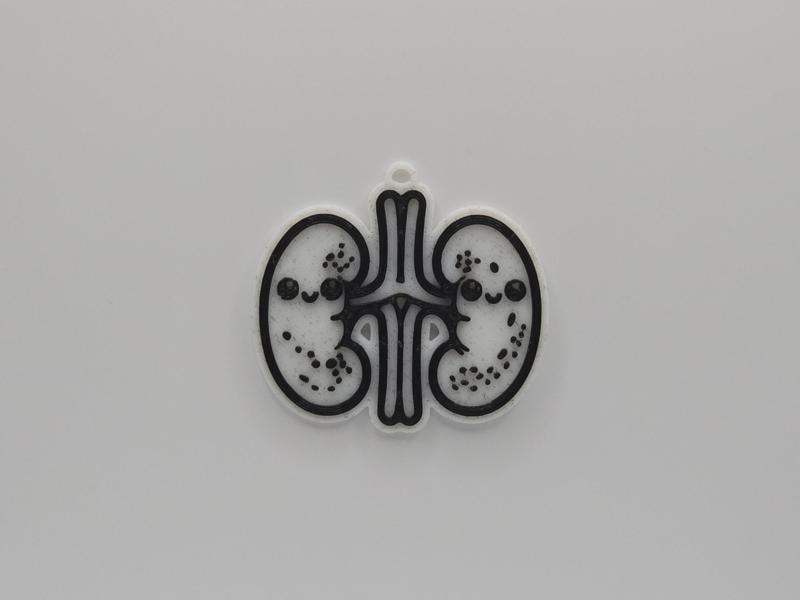 Cute Anatomical Kidneys Keychain