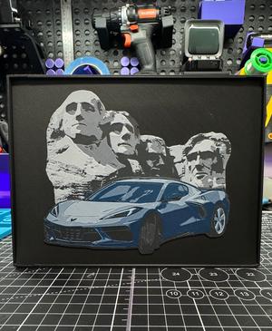 Framed Corvette