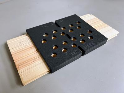 Hole/Drill Guide for Wood Soffit Vents