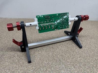 PCB holder/circuit board holder with spring clamps
