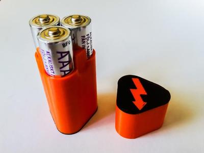 3xAAA battery holder for headlamp