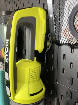 Ryobi PCL702 hand vacuum - IKEA Skadis T-Nut Mount