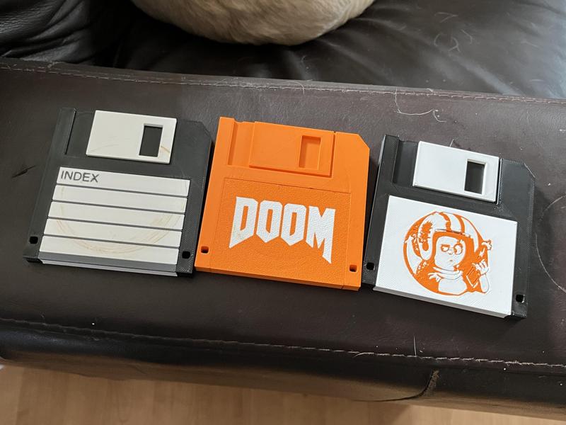 Floppy disk coasters