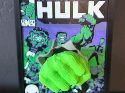Hulk Comic Cover Pop Out Art