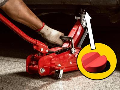 Jack Pad with Groove for Standard Floor Jack