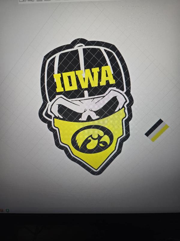 Iowa Hawkeyes Face plate