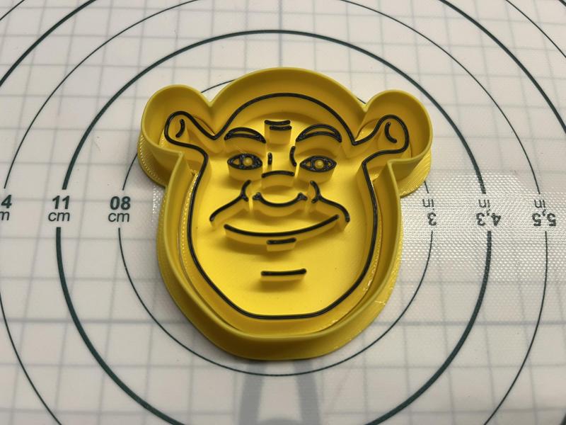 Shrek head cookie cutter