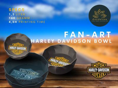 Harley Davidson Bowl / Schale -- Fan-Art