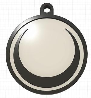 Red Rising Obsidian Sigil Keychain Positiv
