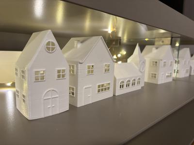 Christmas Town, Simple hollow Buildings