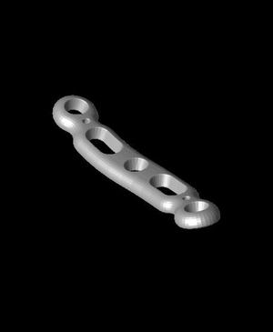 Clavicle Mid Shaft Bone Plate.stl